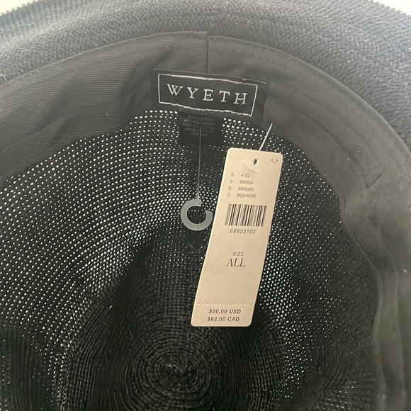 COPY - NWT Wyeth Anthropologie Packable Rancher Black Fedora Straw Hat - Picture 4 of 5